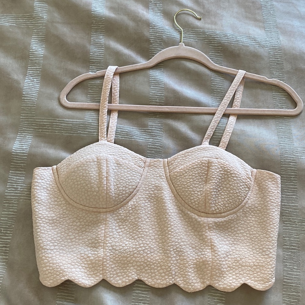 Foreign Exchange Bustier Top Pink